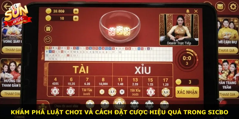 Khám phá luật chơi và cách đặt cược hiệu quả trong Sicbo